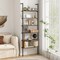 Wall Mounted 6-Tier Ladder Shelf for Books, Plants and Home Organization